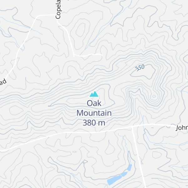 Map of Oak Mountain