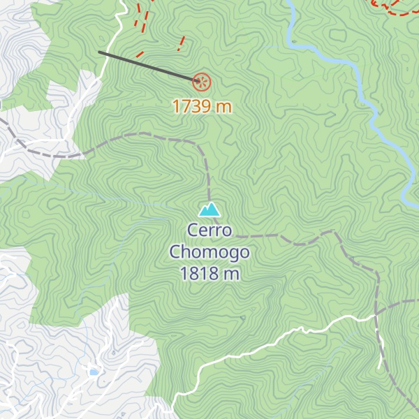 Map of Cerro Chomogo