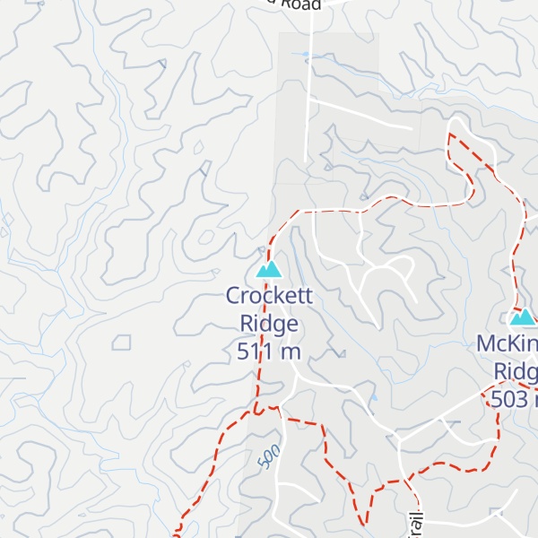 Map of Crockett Ridge