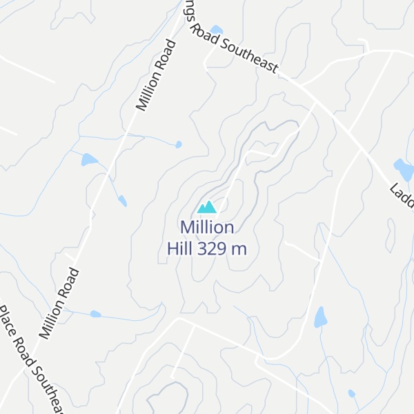 Map of Million Hill