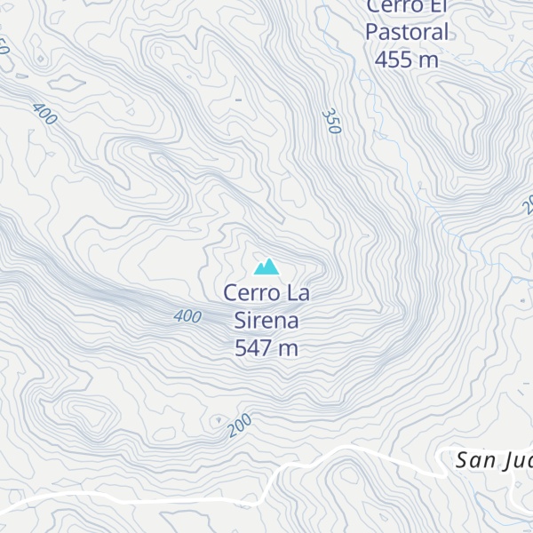 Map of Cerro La Sirena