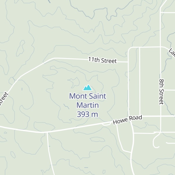 Map of Mont Saint Martin
