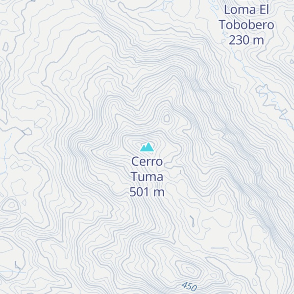 Map of Cerro Tuma
