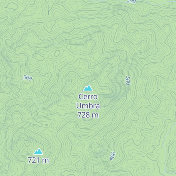 Map of Cerro Umbra