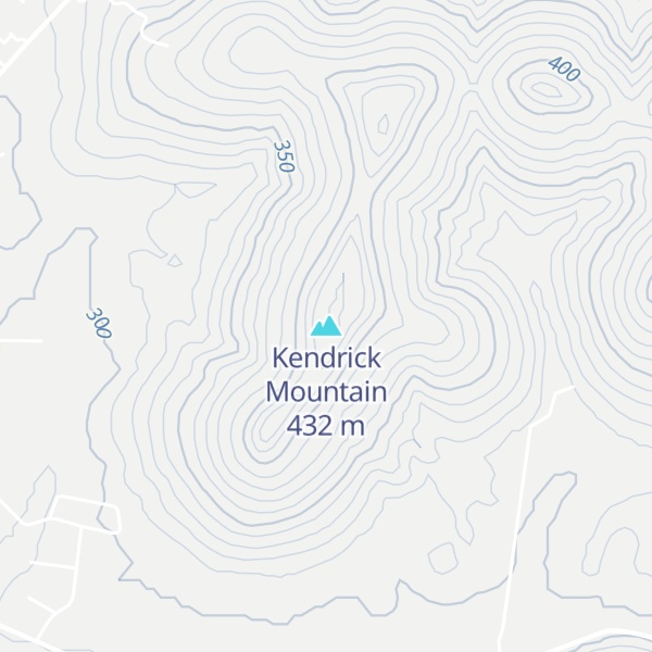 Map of Kendrick Mountain