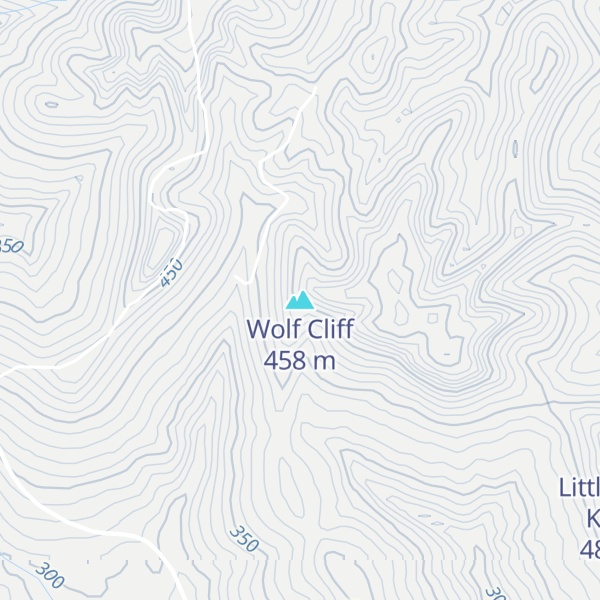 Map of Wolf Cliff