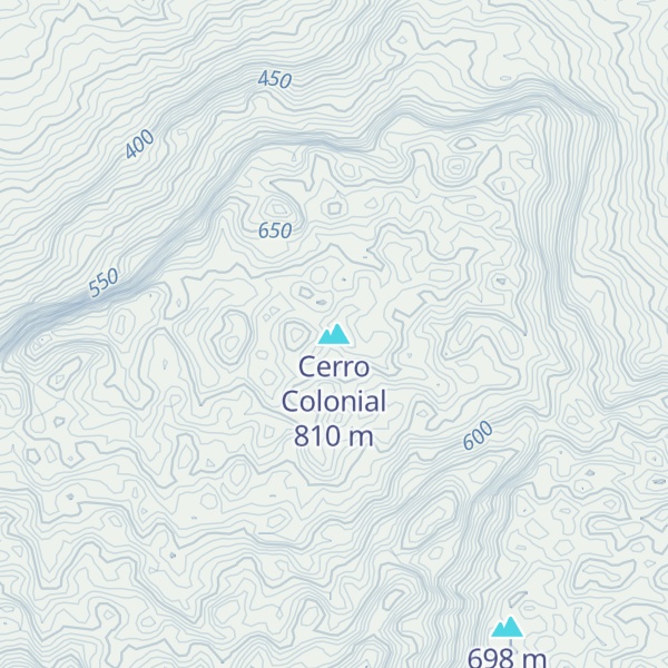 Map of Cerro Colonial