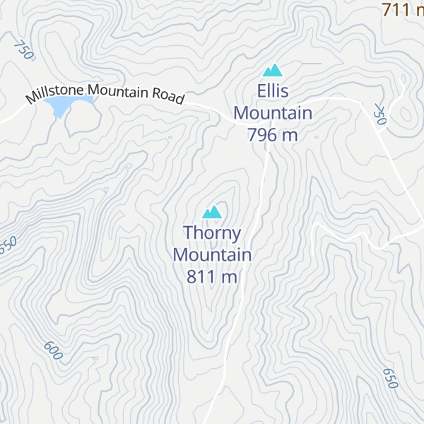 Map of Thorny Mountain