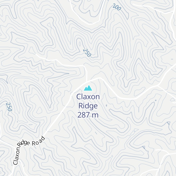 Map of Claxon Ridge