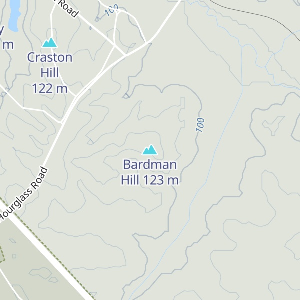 Map of Bardman Hill