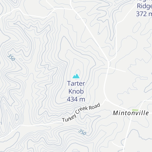 Map of Tarter Knob