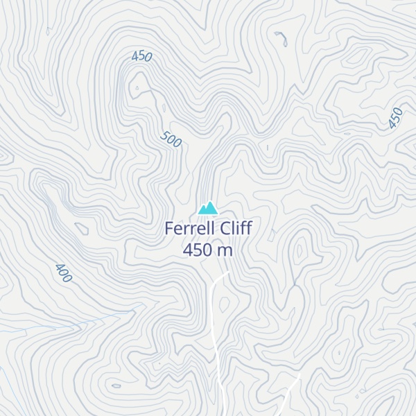 Map of Ferrell Cliff
