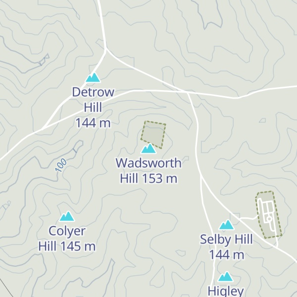 Map of Wadsworth Hill