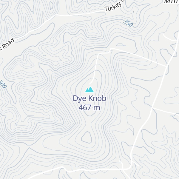 Map of Dye Knob