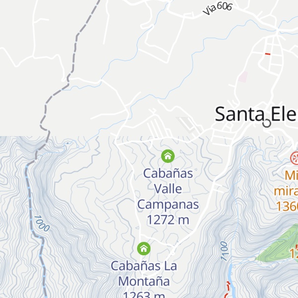 Map of Cabañas La Pradera