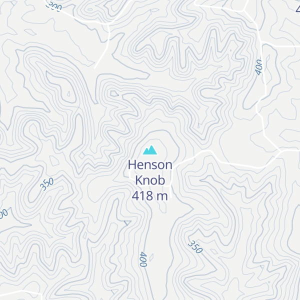 Map of Henson Knob