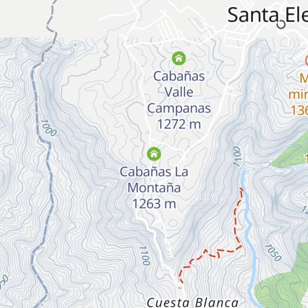 Map of Cabañas La Montaña