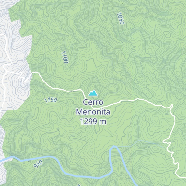 Map of Cerro Menonita