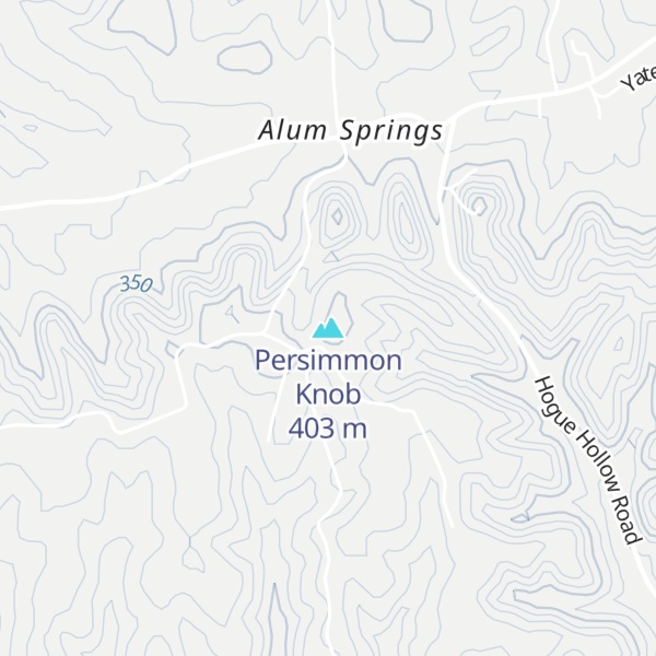 Map of Persimmon Knob