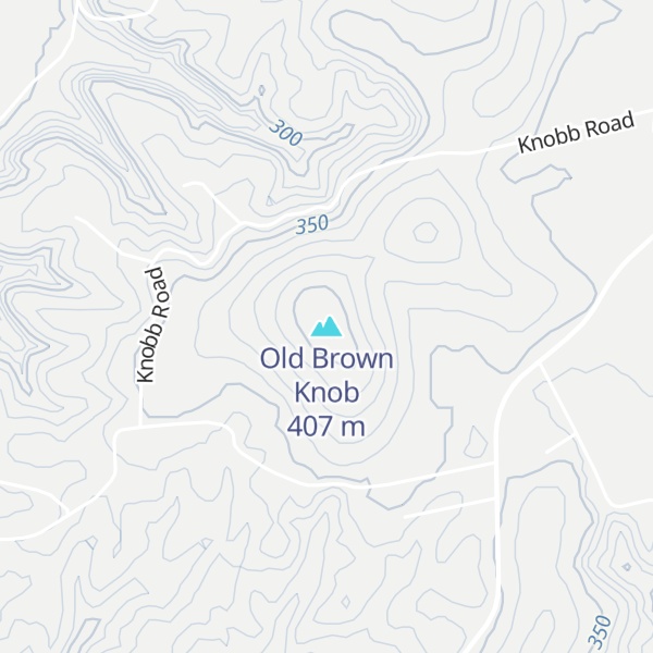 Map of Old Brown Knob