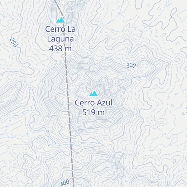 Map of Cerro Azul