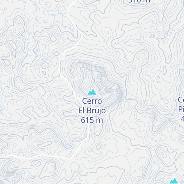 Map of Cerro El Brujo