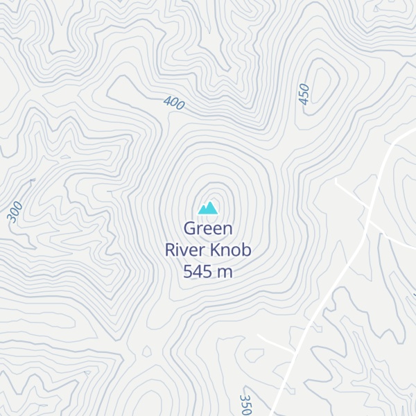 Map of Green River Knob