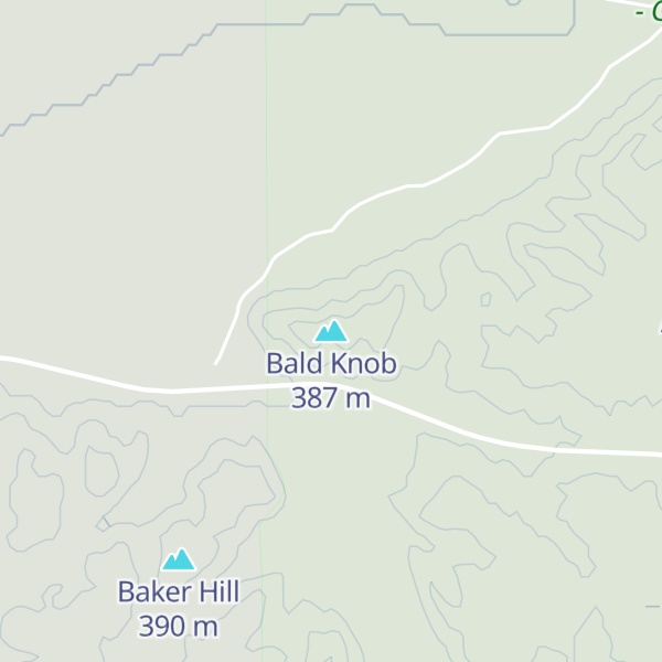 Map of Bald Knob