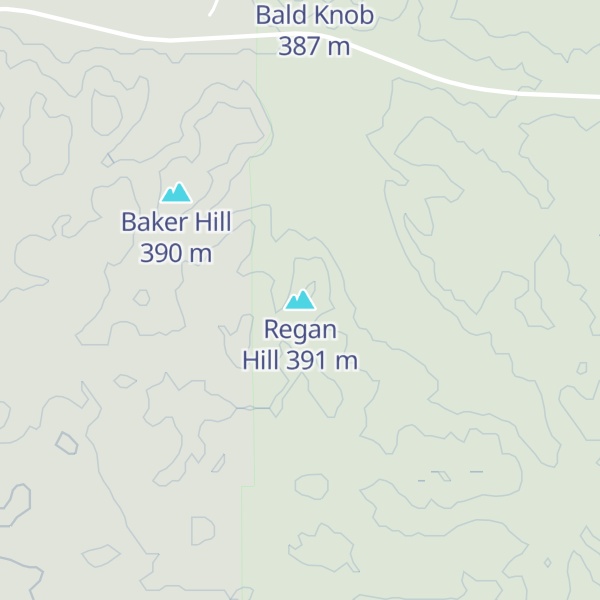 Map of Regan Hill