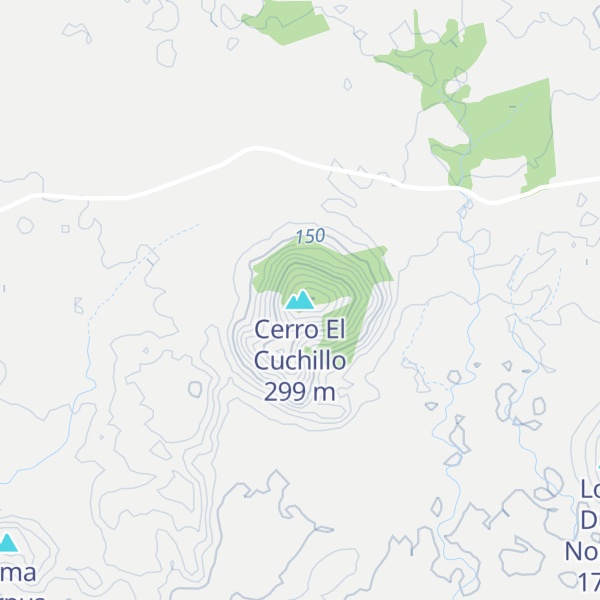 Map of Cerro El Cuchillo