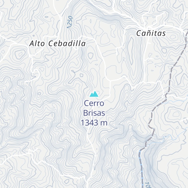 Map of Cerro Brisas
