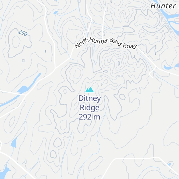 Map of Ditney Ridge