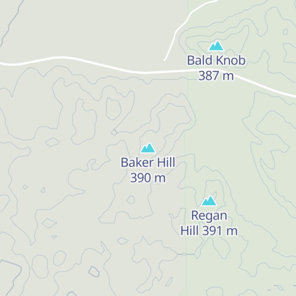 Map of Baker Hill