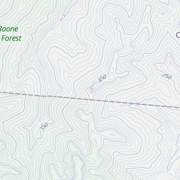 Map of Chimney Rock