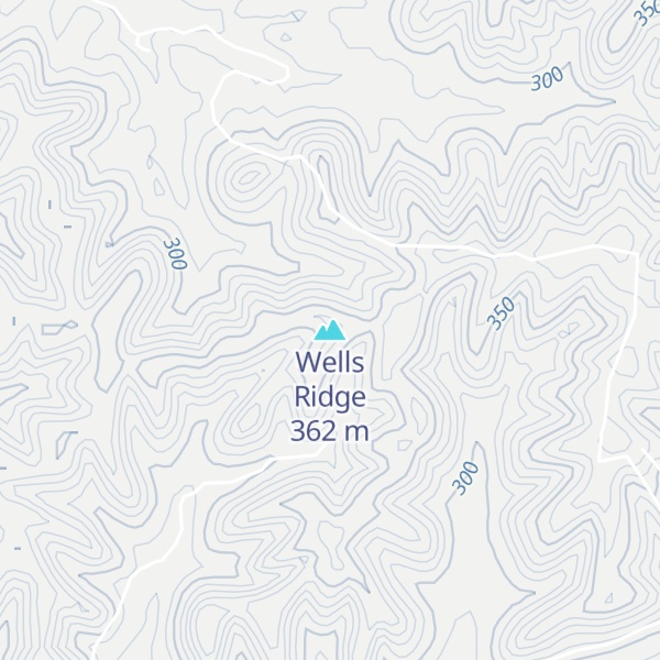 Map of Wells Ridge