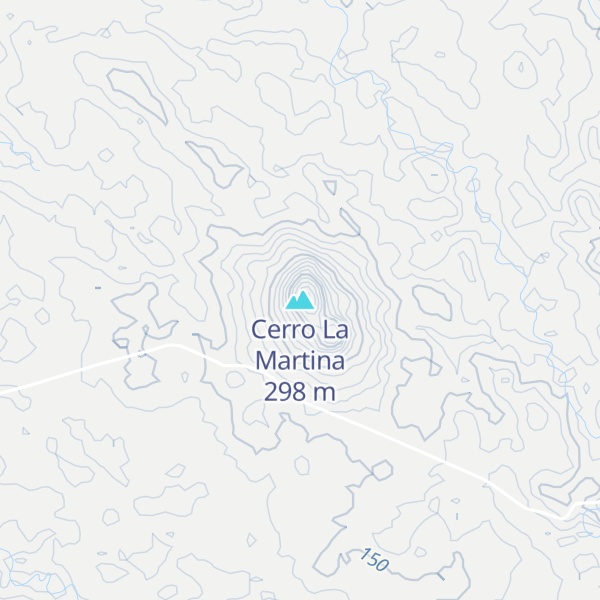 Map of Cerro La Martina