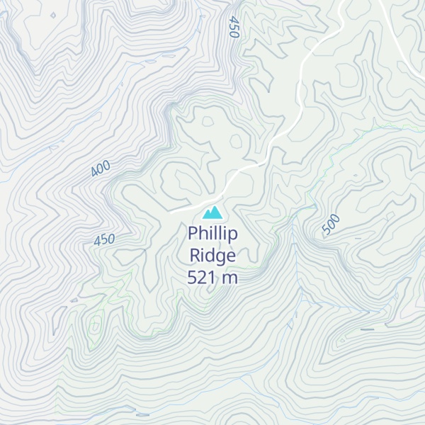 Map of Phillip Ridge