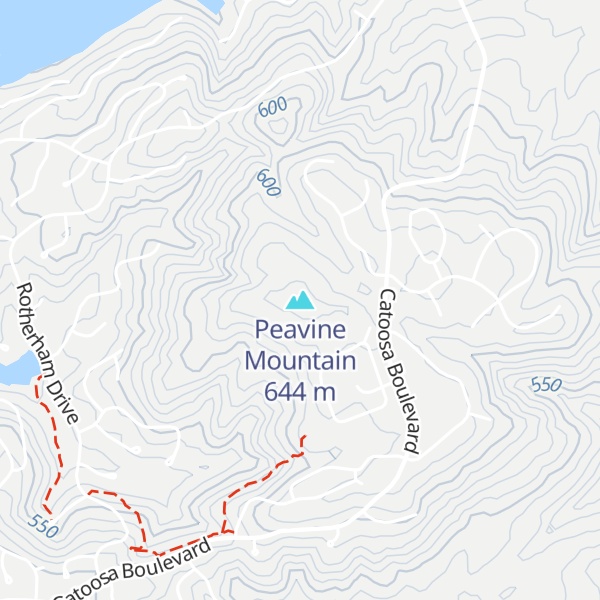 Map of Peavine Mountain