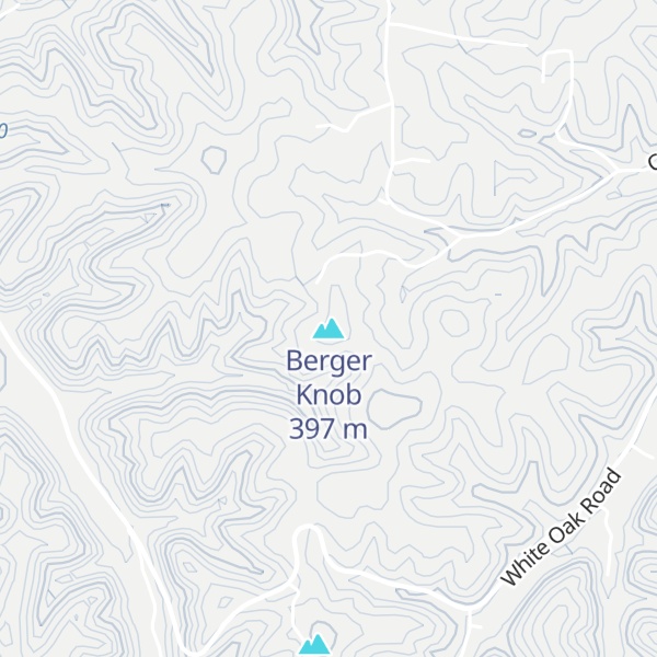 Map of Berger Knob