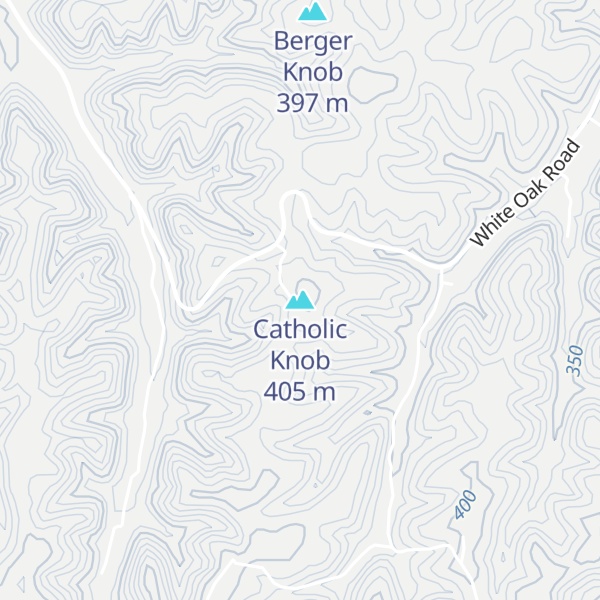 Map of Catholic Knob
