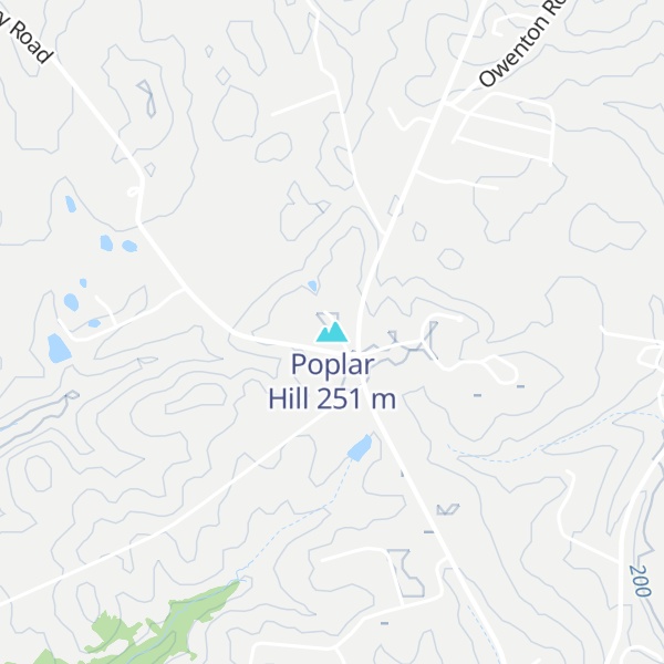 Map of Poplar Hill