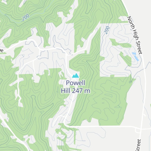 Map of Powell Hill