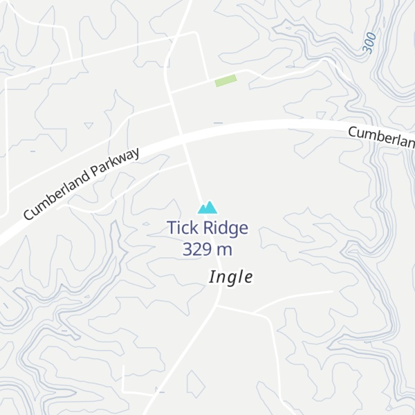 Map of Tick Ridge