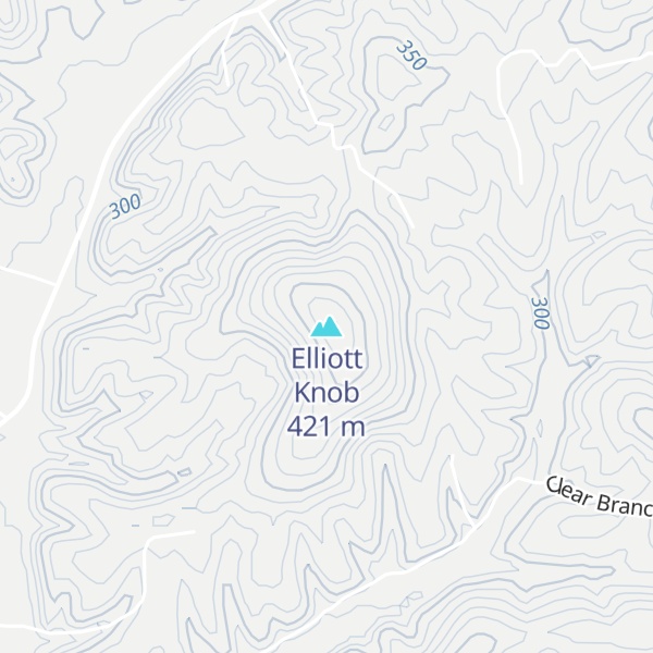 Map of Elliott Knob