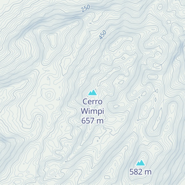 Map of Cerro Wimpi