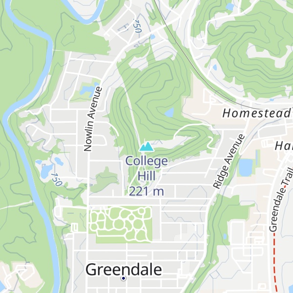 Map of College Hill