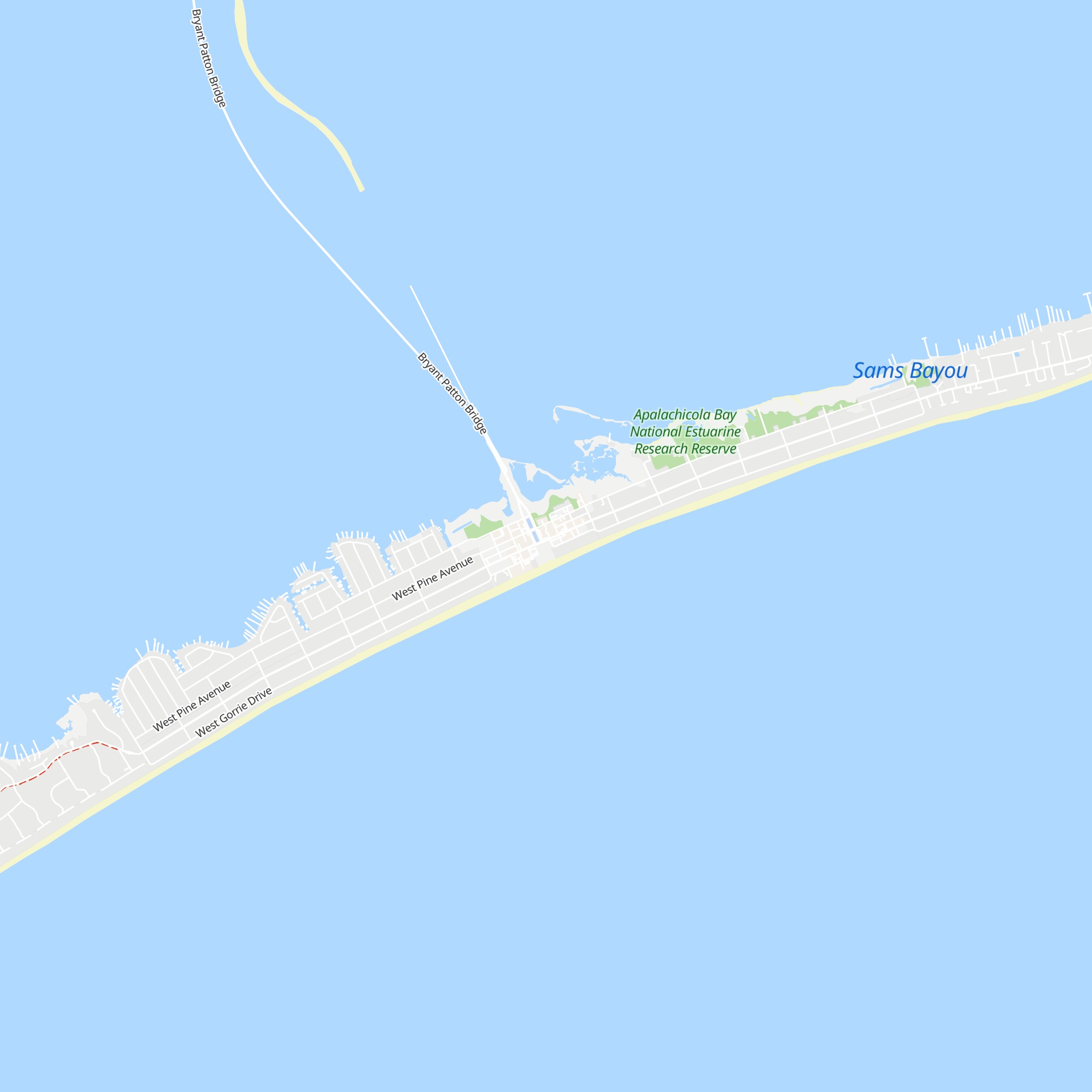 Saint George Island Visitors Center map
