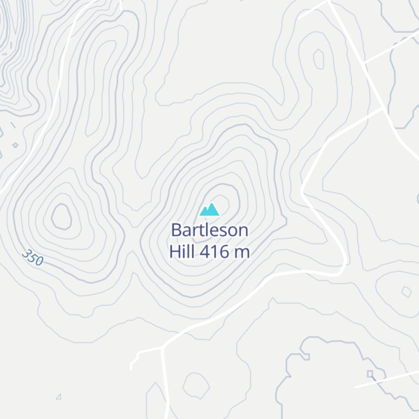 Map of Bartleson Hill