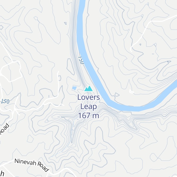 Map of Lovers Leap