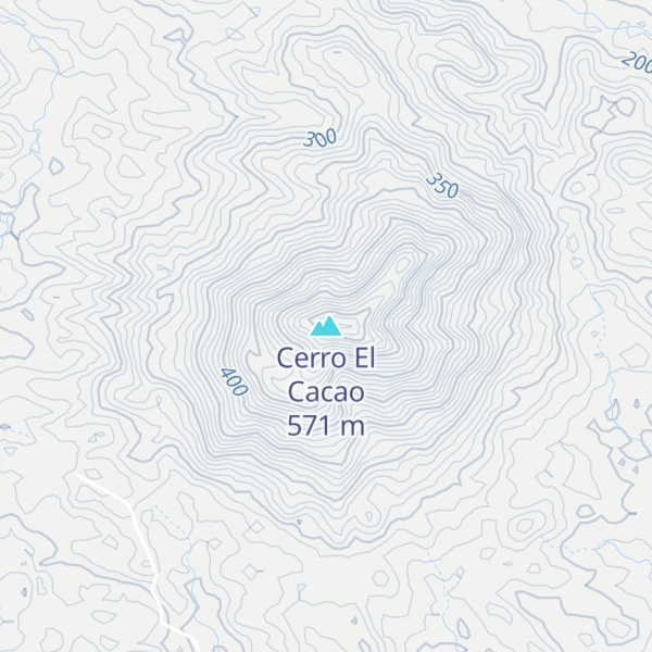 Map of Cerro El Cacao